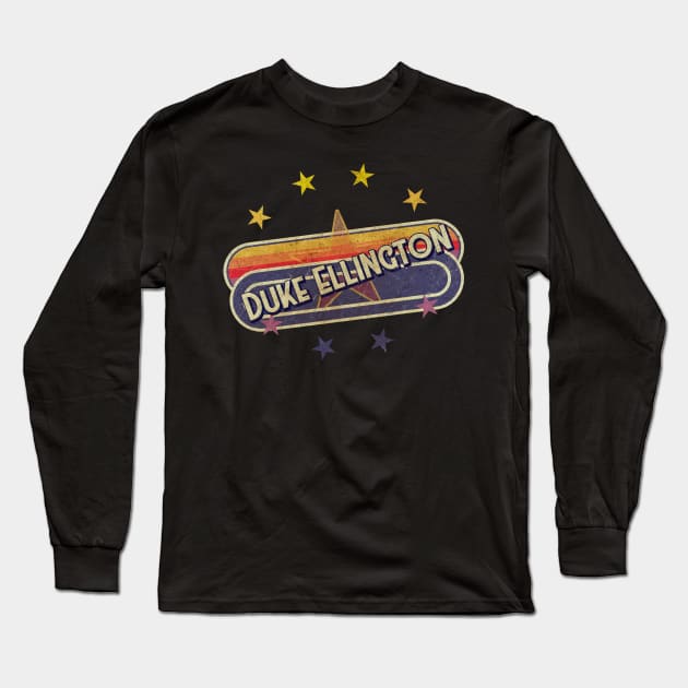 Duke Ellington Vintage ElaCuteOfficeGirl Long Sleeve T-Shirt by ElaCuteOfficeGirl Waving Hand